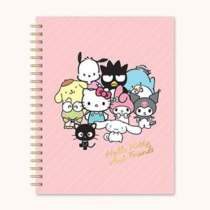 Image of HELLO KITTY XL NOTEBOOK - hkfrndpinkpinstr (SKU: 168875965000122) Image of HELLO KITTY XL NOTEBOOK - hkfrndpinkpinstr